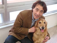 森山校長と愛犬ボイシー